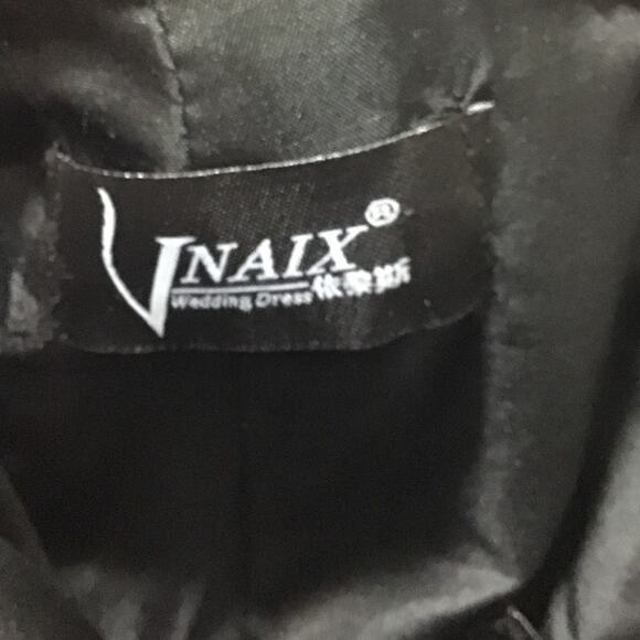 FORMAL SZ 2 XS Black embroidered lace up corset prom party mermaid maxi B101 - Picture 7 of 8